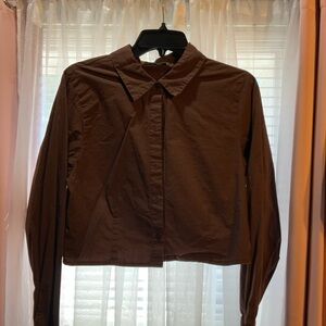 Abercrombie & Fitch Chocolate Brown Button-Down Shirt